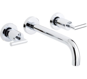Grupo de lavabo empotrado caño 22 cm Cromado Ixo